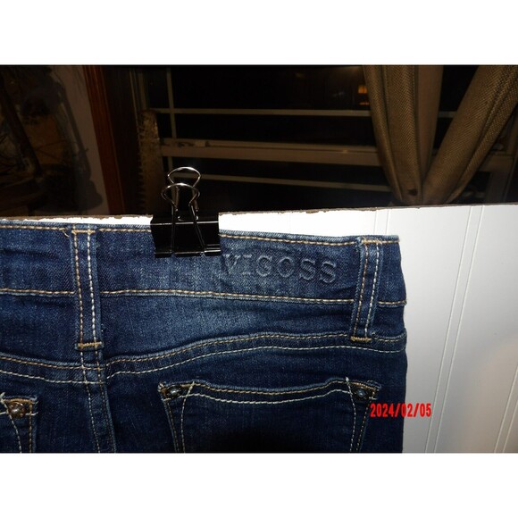 Vigoss Girls Jeans Size 8 Jagger Ankle Skinny Embroidered Medium‎ Wash Raw Hem - Picture 8 of 8